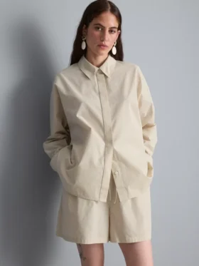 Camisas a rayas de popelín de algodón