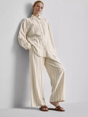 Camisas clásicas abotonadas de mezcla de algodón