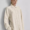 Camisas clásicas abotonadas de mezcla de algodón