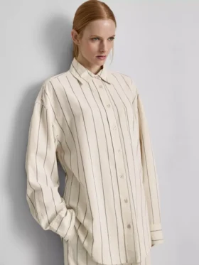Camisas clásicas abotonadas de mezcla de algodón
