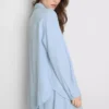 Camisas clásicas abotonadas de mezcla de algodón