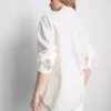 Camisas clásicas abotonadas de mezcla de algodón