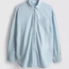 Camisas clásicas abotonadas de mezcla de algodón