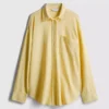 Camisas clásicas abotonadas de mezcla de algodón
