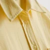 Camisas clásicas abotonadas de mezcla de algodón