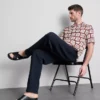 Camisas con estampado de azulejos costeros