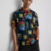 Camisas con estampado «Resort» y cuello revere