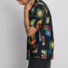 Camisas con estampado «Resort» y cuello revere