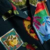 Camisas con estampado «Resort» y cuello revere