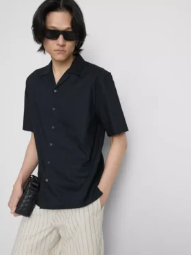 Camisas de manga corta de mezcla de lino