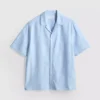 Camisas de manga corta de mezcla de lino