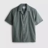 Camisas de manga corta de mezcla de lino