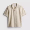 Camisas de manga corta de mezcla de lino
