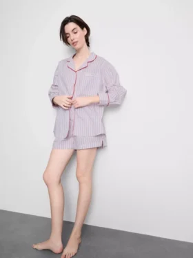Camisas de pijama de algodón «Breakfast in Bed»