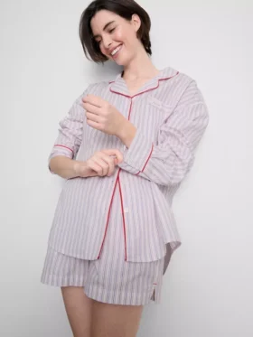 Camisas de pijama de algodón «Breakfast in Bed»