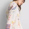 Camisas de playa de algodón estampadas con botones