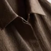 Camisas holgadas de satén texturizado