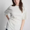 Camiseta asimétrica fruncida de The Edit