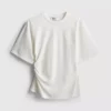 Camiseta asimétrica fruncida de The Edit