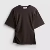 Camiseta asimétrica fruncida de The Edit
