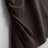 Camiseta asimétrica fruncida de The Edit