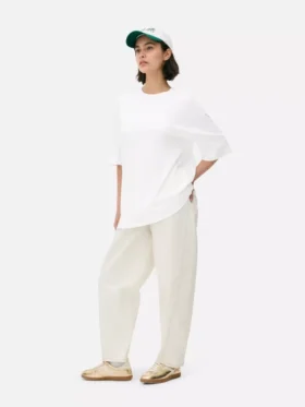 Camiseta básica de jersey oversize