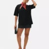 Camiseta básica de jersey oversize