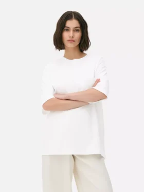 Camiseta básica de jersey oversize