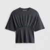 Camiseta con corte imperio