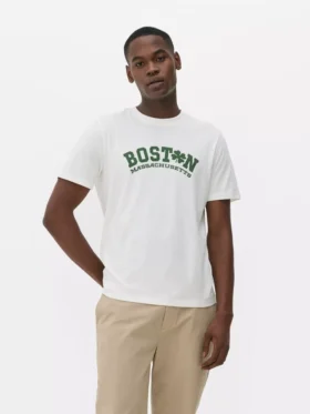 Camiseta con estampado de Boston