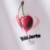 Camiseta con estampado de cerezas