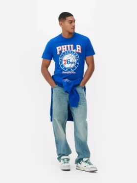 Camiseta con estampado de los Philadelphia 76ers de la NBA