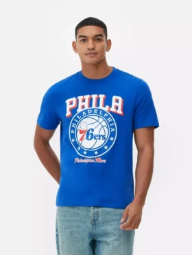 Camiseta con estampado de los Philadelphia 76ers de la NBA