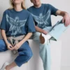Camiseta con estampado del ángel de Nirvana