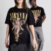 Camiseta con estampado del ángel de Nirvana