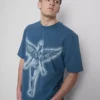 Camiseta con estampado del ángel de Nirvana