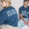 Camiseta con estampado del ángel de Nirvana