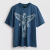 Camiseta con estampado del ángel de Nirvana