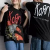 Camiseta con estampado gráfico de Korn