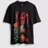 Camiseta con estampado gráfico de Korn