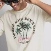 Camiseta con estampado «Paradise Beach»