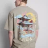 Camiseta con estampado «Washed Japan»