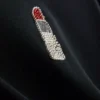 Camiseta corta de algodón con abalorios