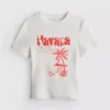 Camiseta corta «Havana» con estampado gráfico, con alto contenido en algodón