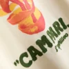 Camiseta de algodón con cuello redondo Campari