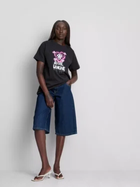 Camiseta de algodón con estampado de Avril Lavigne