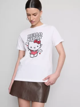 Camiseta de algodón con estampado de Hello Kitty
