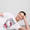 Camiseta de algodón con estampado de Hello Kitty