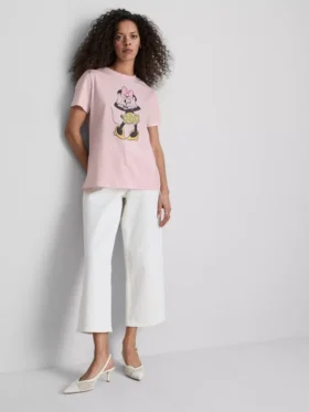 Camiseta de algodón con estampado de Minnie Mouse de Disney
