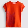 Camiseta de algodón con estampado floral
